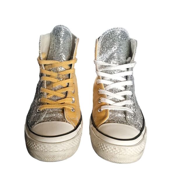 Converse x Chiara Ferragni Paillette Big Eyes Black Chuck Taylor Hi All Star - Picture 2 of 16